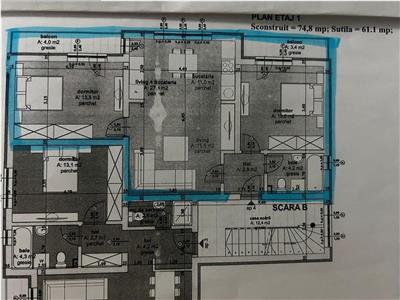 Apartament mobilat si utilat la etajul 1 pe Calea Cisnadiei